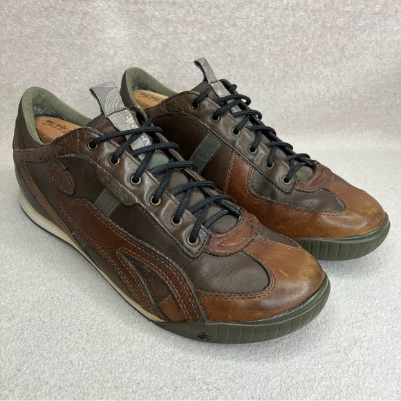 Cushe Leather Vinyl 45 Sneakers-Brown-Mens 11-Classic-Casual-Streetwear-Business - Picture 1 of 13